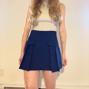 Navy Mini Skirt | Sample piece for small business, Handmade